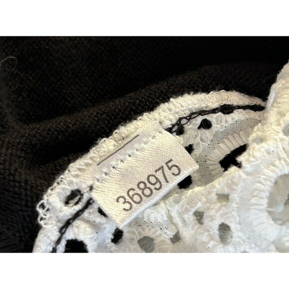 Ann Taylor Open Eyelet Backed ¾ Sleeve Sweater size XS Semi-sheer 100% Cotton - Picture 8 of 8